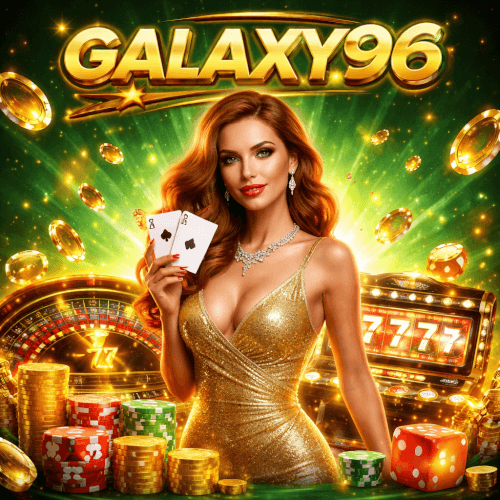 Galaxy96 gaming lobby featuring classic slots jackpot games and immersive casino entertainment
